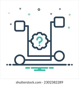 Vector colorful mix icon for cause
