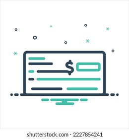 Icono de mezcla de color vectorial para comprobar