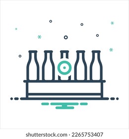 Vector colorful mix icon for chose