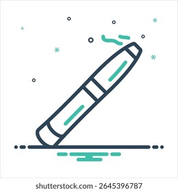 Vector colorful mix icon for cigar