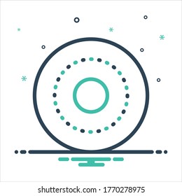 Vector colorful mix icon for circle