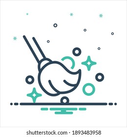 Vector colorful mix icon for clean