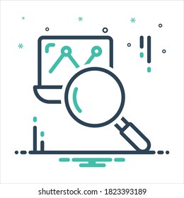 Vector colorful mix icon for clearly