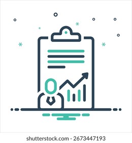 Ícone de mistura colorida vetorial para o desenvolvimento do cliente