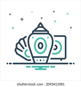 Vector colorful mix icon for collectables