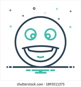Vector colorful mix icon for comic