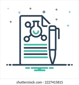 Vector colorful mix icon for composition
