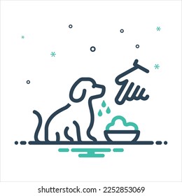 Vector colorful mix icon for conditioning