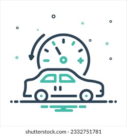 Icono de mezcla de color vectorial para control