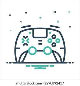 Vector colorful mix icon for controllers