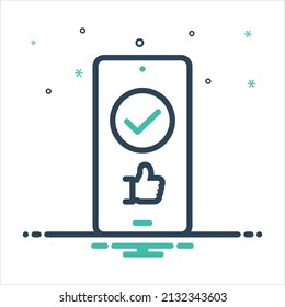 Icono de mezcla colorida vectorial para la comodidad