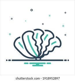 Vector colorful mix icon for cos