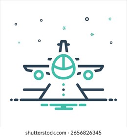 Vector colorful mix icon for craft