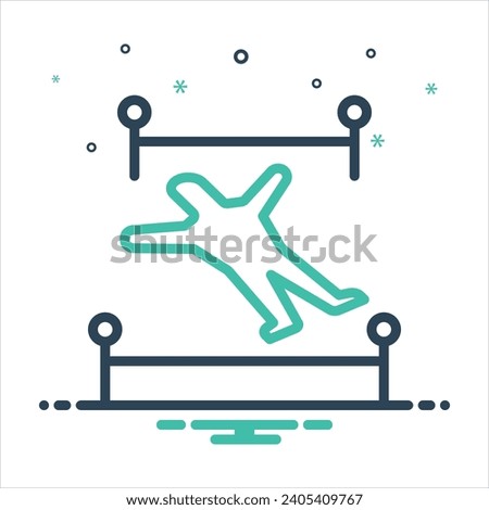 Vector colorful mix icon for crime