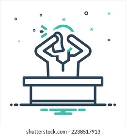 Icono de mezcla de colores vectorial para el llanto