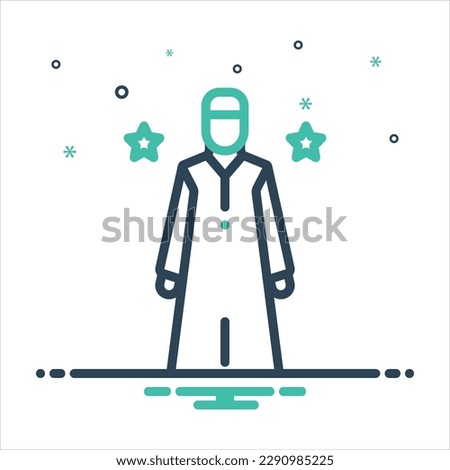 Vector colorful mix icon for custom