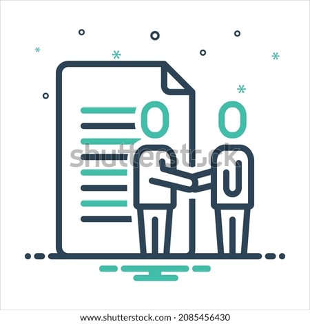 Vector colorful mix icon for dealing