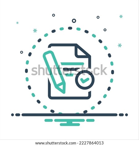 Vector colorful mix icon for declare