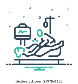 Vector colorful mix icon for delivery
