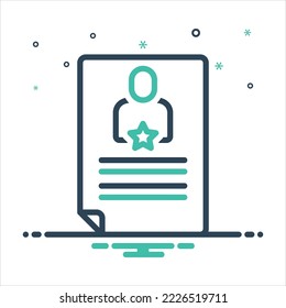 Icono de mezcla de colores vectorial para la designación