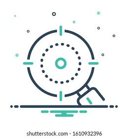 Vector colorful mix icon for detect