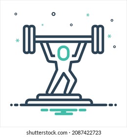 Vector colorful mix icon for determine