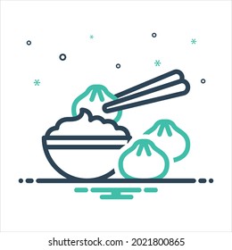 Icono de mezcla de color vectorial para el baño