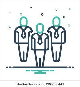 Icono de mezcla de colores vectoriales para directores