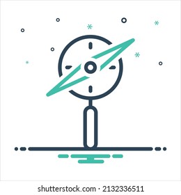 Vector colorful mix icon for discovered