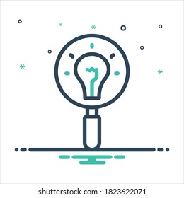 Vector colorful mix icon for discovery