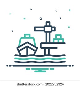 Vector colorful mix icon for dock