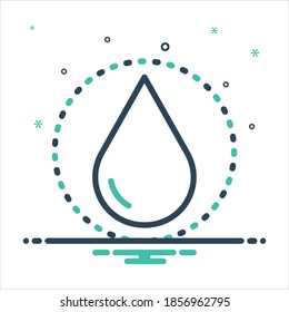 Vector colorful mix icon for drop