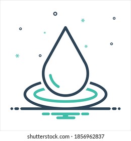 Icono de mezcla colorida del vector para la caída