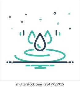 Vector colorful mix icon for drop