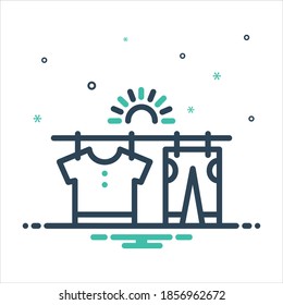 Vector colorful mix icon for dry