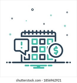Icono de mezcla colorida del vector para el debido