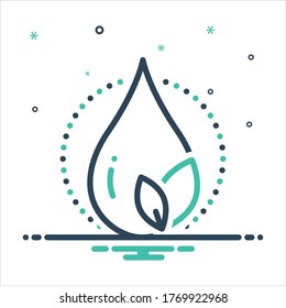 Vector colorful mix icon for environmental