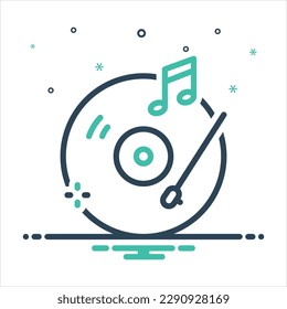Vector colorful mix icon for ep