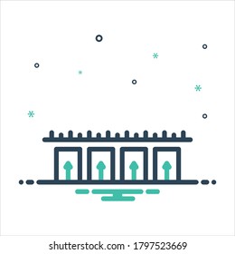 Icono de mezcla de color vectorial para igual