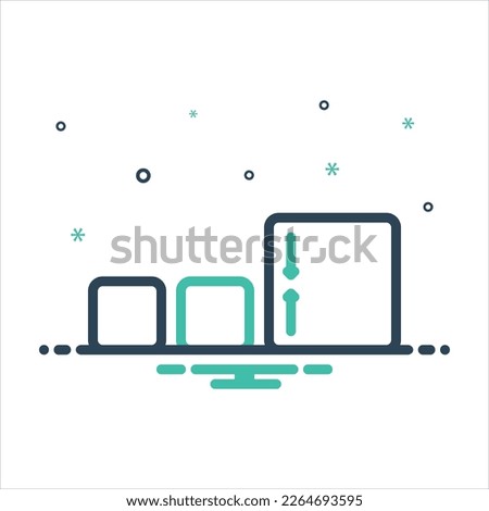 Vector colorful mix icon for especially