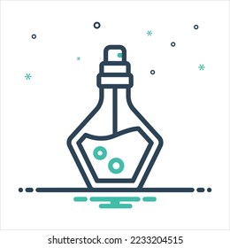 Vector colorful mix icon for essence