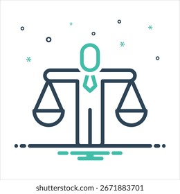 Icono de mezcla de colores de Vector para valores éticos