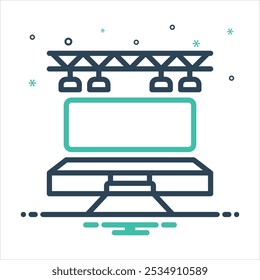 Vector colorful mix icon for event