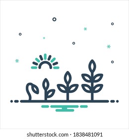 Icono de mezcla de colores vectoriales para la evolución