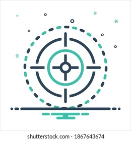 Vector colorful mix icon for exact
