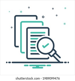 Icono de mezcla de colores vectorial para examinar