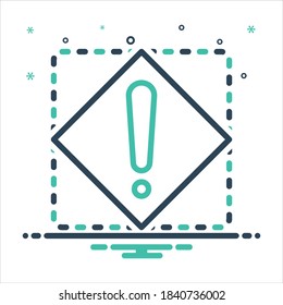 Vector colorful mix icon for except