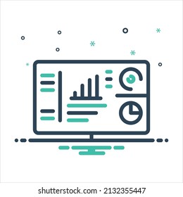 Vector colorful mix icon for exec
