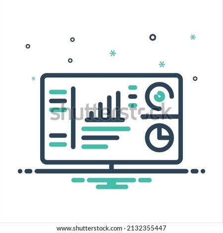 Vector colorful mix icon for exec