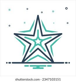 Vector colorful mix icon for exotic